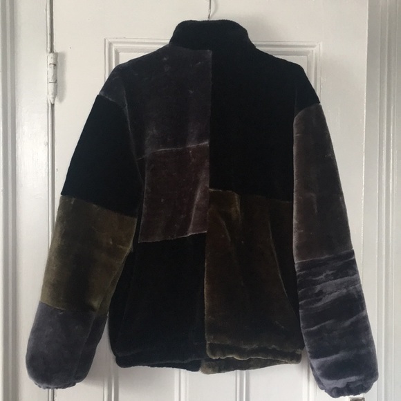 Fashion Nova Men’s Multicolored Faux Fur Jacket - Picture 2 of 3